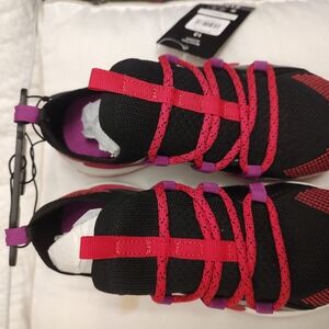 Unlisted Black and Red Sandals Sleek Modern Design